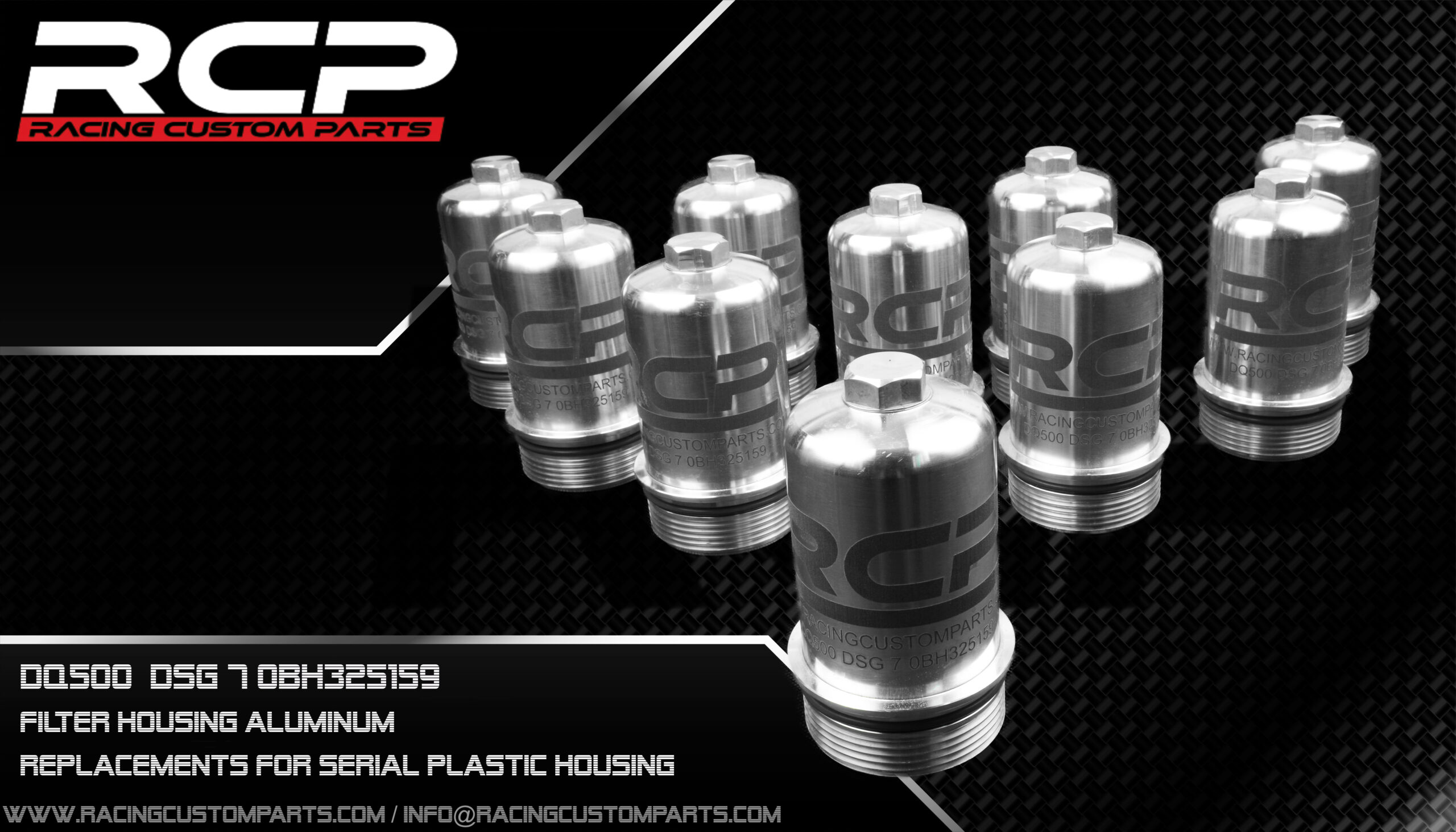ドラグマ　クオシクセット Filter Housing for DQ500 DSG 7 0BH325159 aluminum | Racing Custom