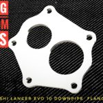 Mitsubishi Lancer EVO X Downpipe flange racing custom parts billet cnc