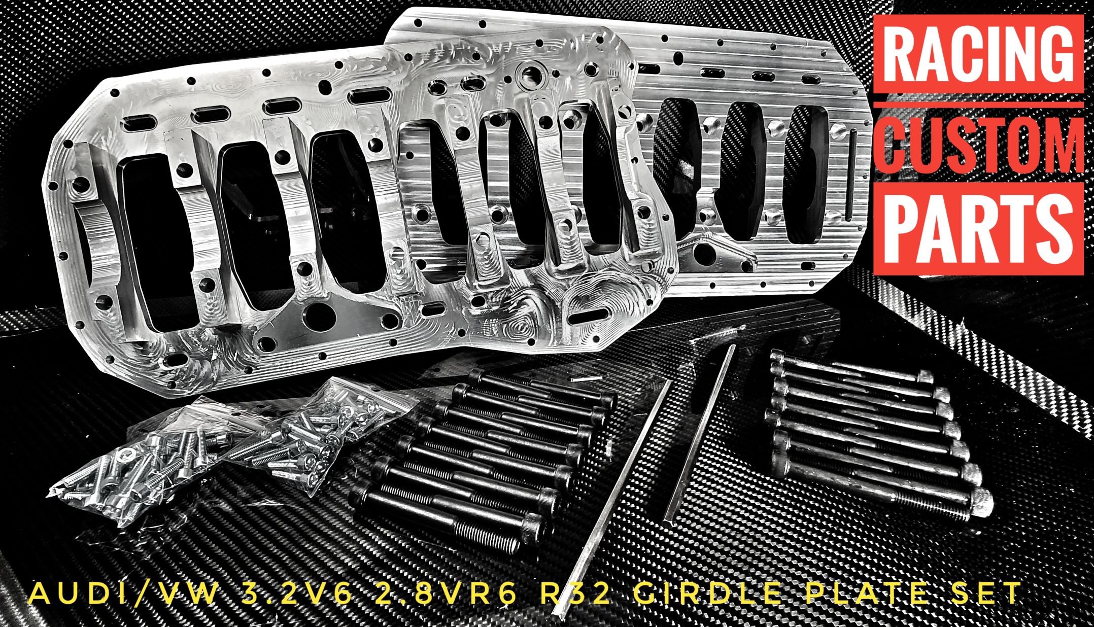 gridle plate r32 3.2 v6 audi vw vr6 billet cnc racing cuustom parts block girdle