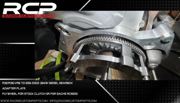 VR6/R32 Custom flywheel (RWD conversion BMW Gearbox) PRO - Image 11