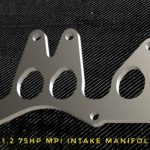 fiat punto 1,2 intake manifold flange racing custom parts