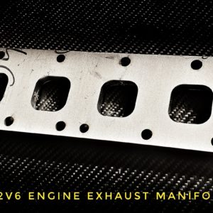 Audi VW R32 3,2 V6 Exhaust manifold plate racing custom parts billet cnc