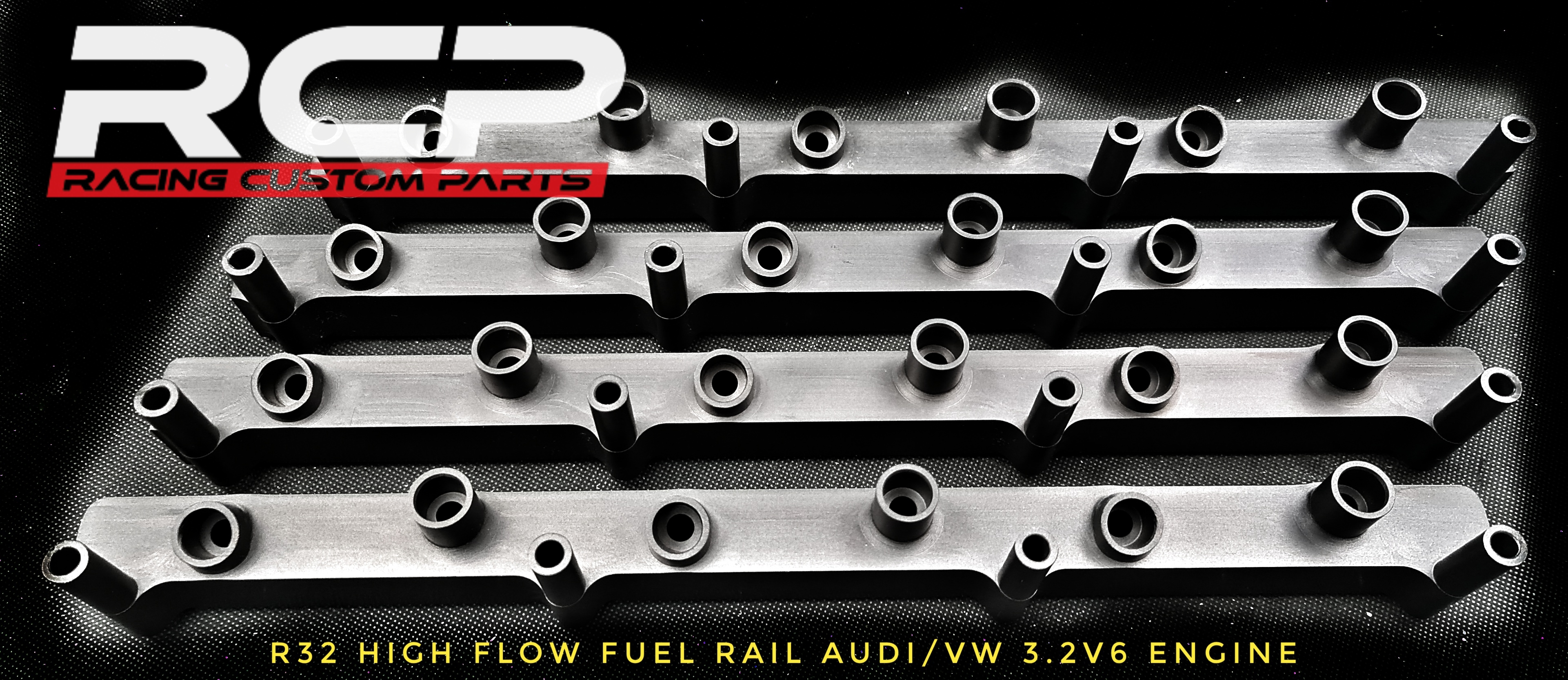 r32 high flow fuel ral 3.2v6 audi vw vr6 turbo intake rcp racing custom parts billet cnc