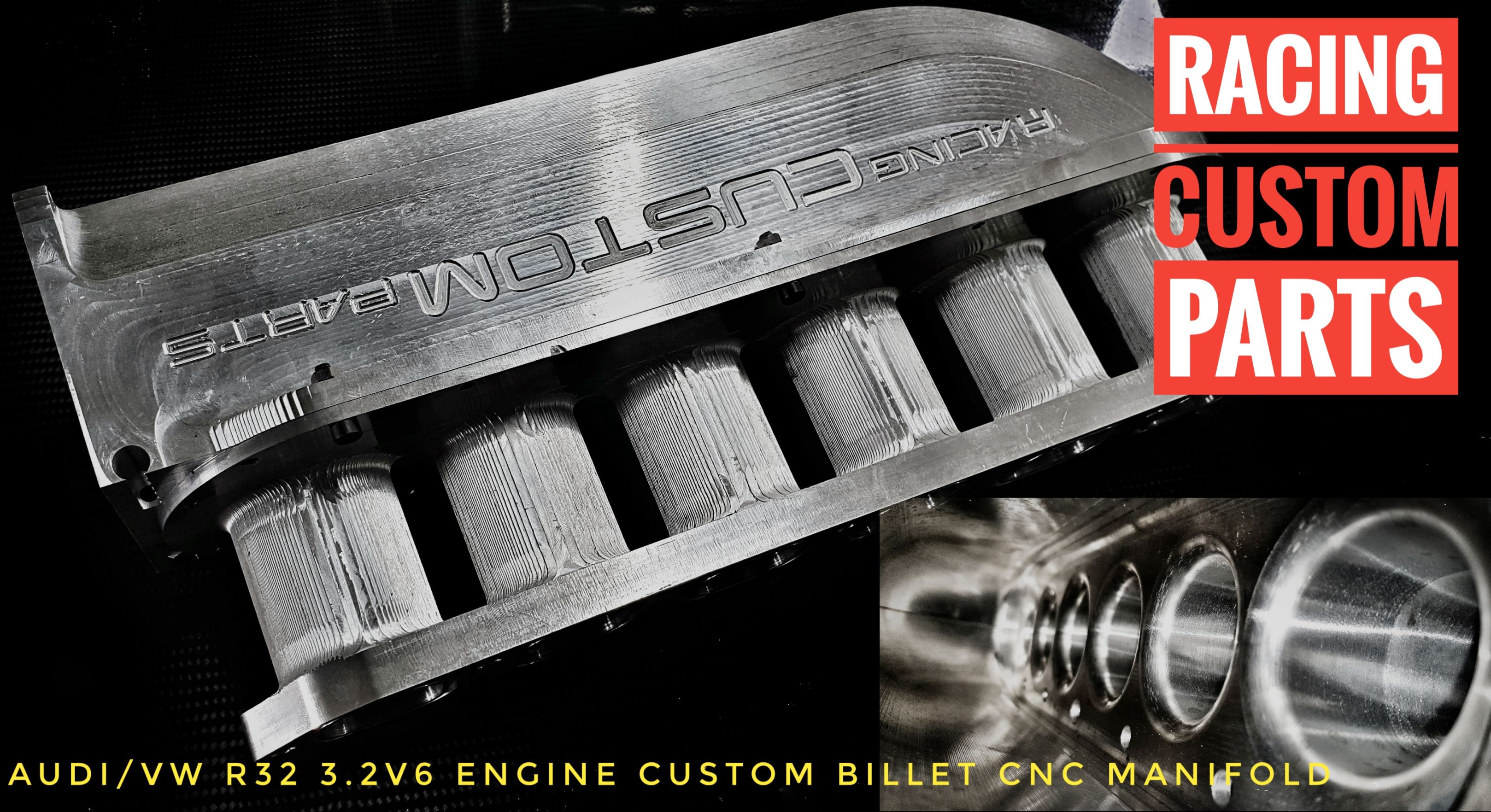 R32 3,2 V6 Audi / VW Billet cnc custom intake manifold turbo cnc racing custom parts
