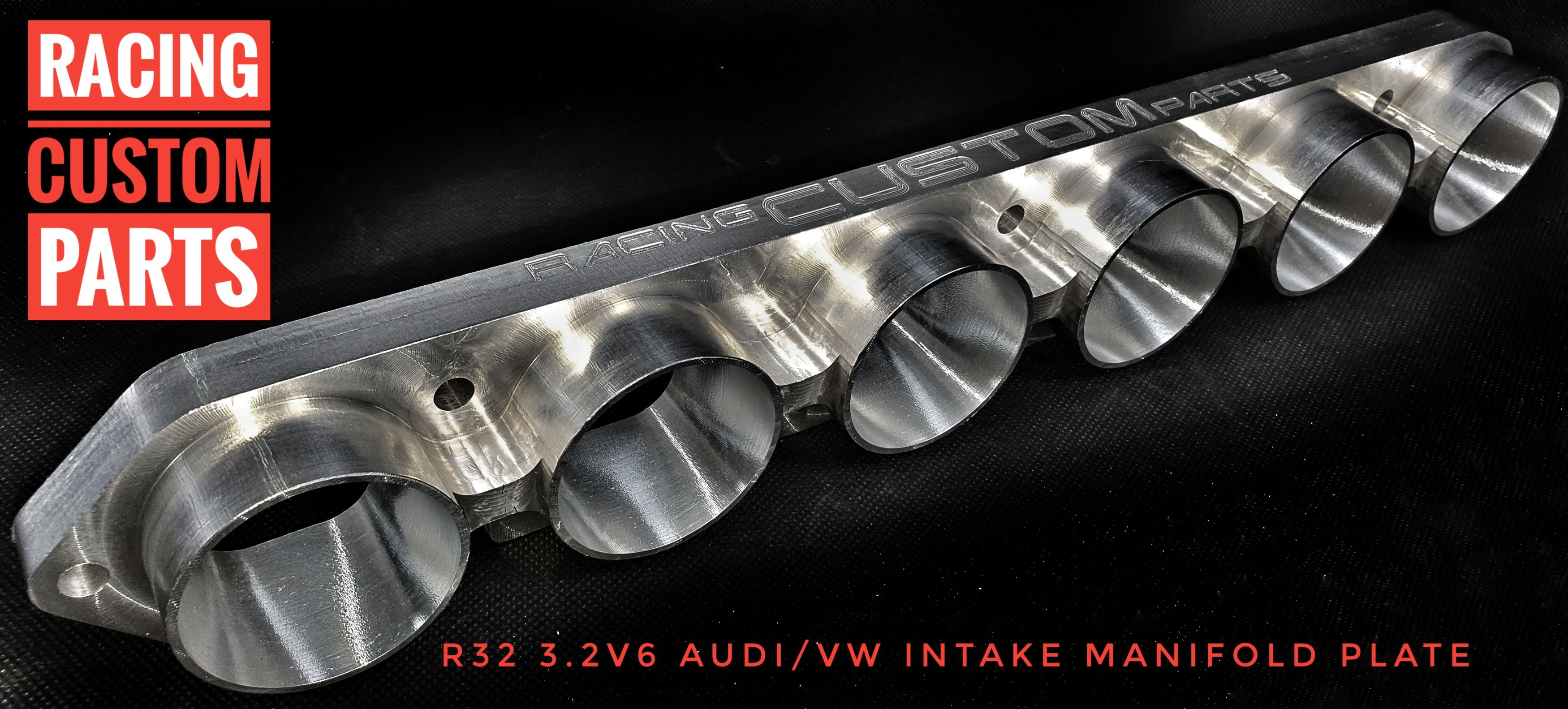 R32 3.2V6 Audi/VW intake manifold plate (head side) R32 3,2 V6 Audi VW intake manifold plate billet cnc racing custom parts