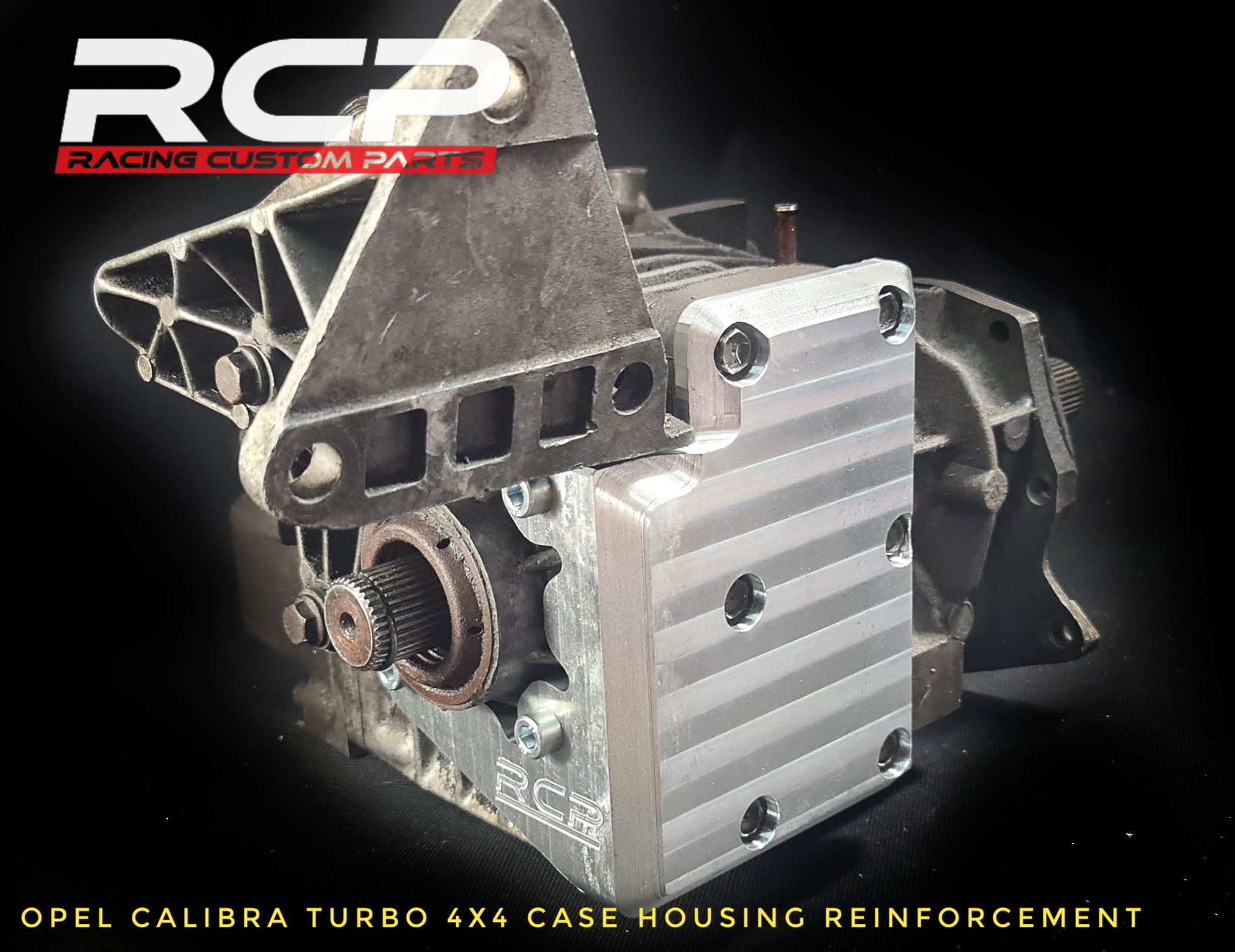 opel calibra turbo c20let transfer case 4x4 reinforcement plate billet cnc racing custom parts