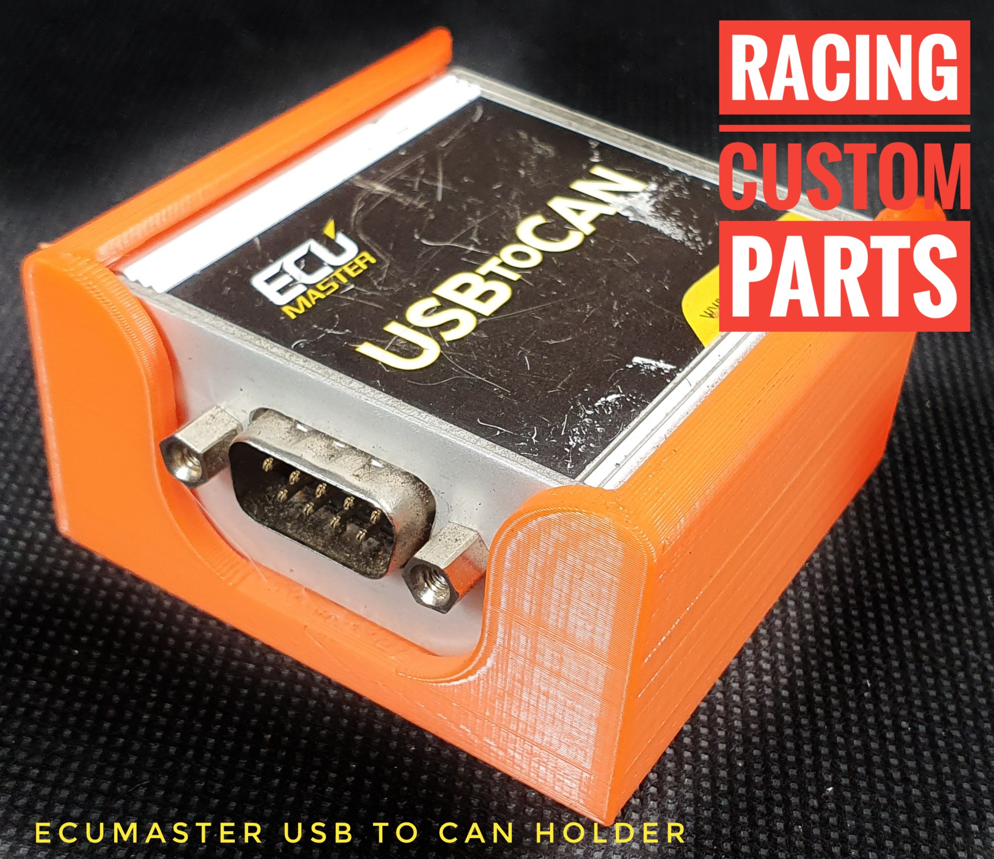 Ecumaster usb to can holder racing custom parts 3d printed parts