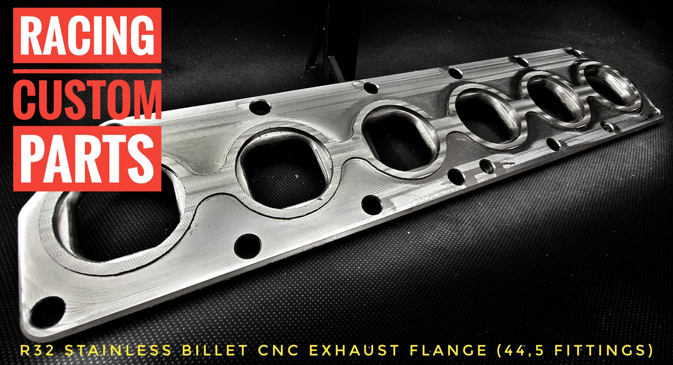 R32 3,2 v6 audi vw stainless steel exhaust plate billet cnc racing custom parts turbo