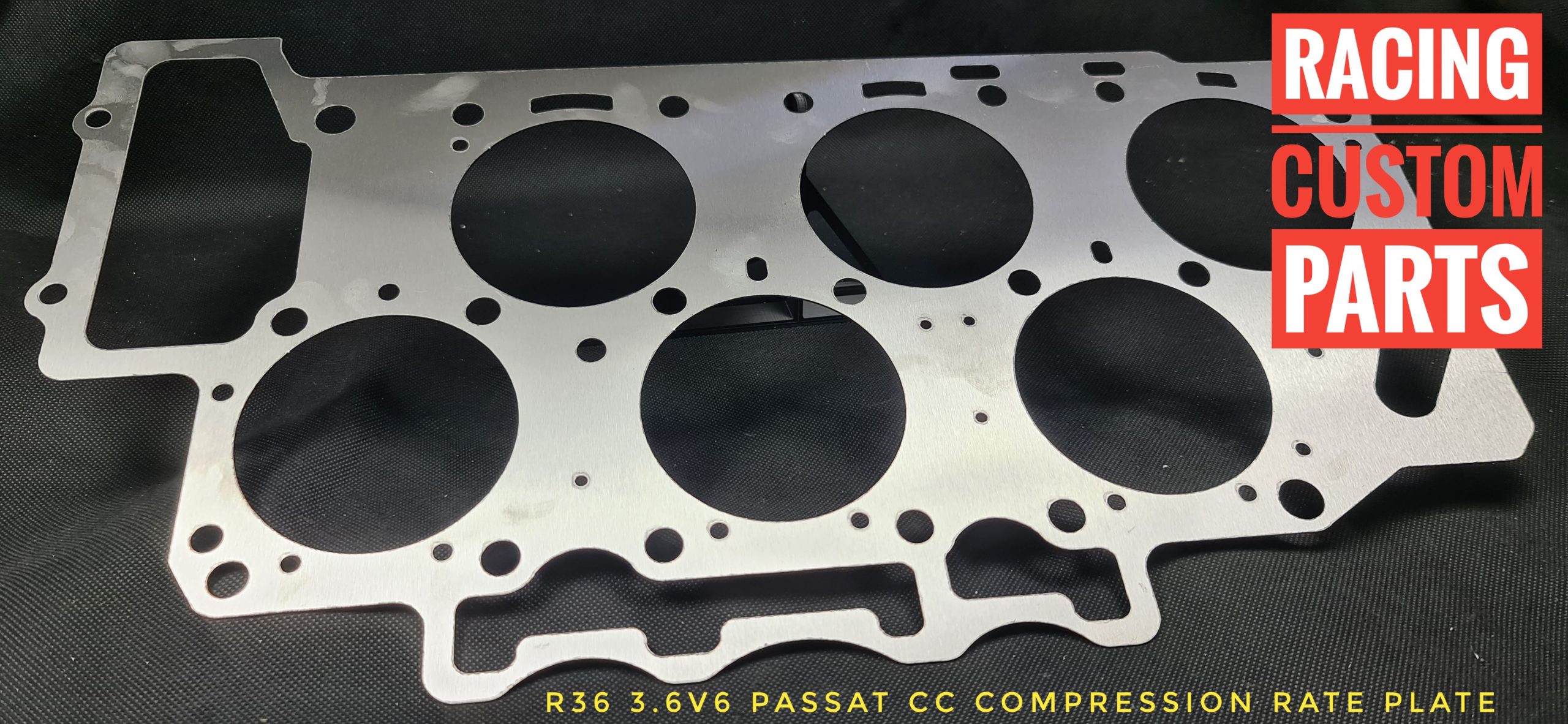 r36 3,6 v6 passat cc compression rate plate cr plate c/r plate billet cnc racing custom parts passat cc turbo