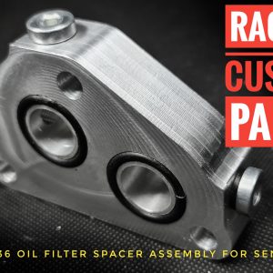 vr6 r32 r36 oil spacer assembly for sensors turbo billet cnc racing custom parts