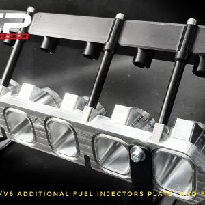 r32 turbo additional fuel system fuel rail billet cnc racing custom parts high flow fuel rail1000hp