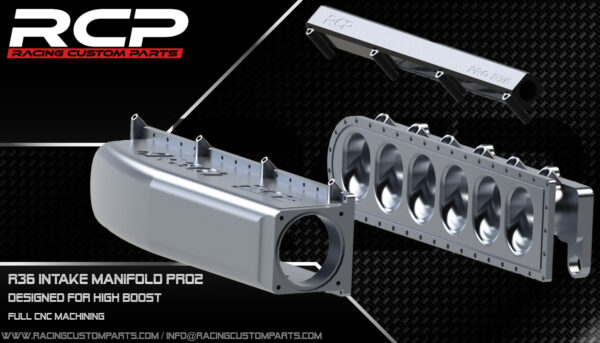 r36 intake manifold billet cnc machining high boost fuel rail 1000hp rcp racing custom parts dragracing audi vw turbo