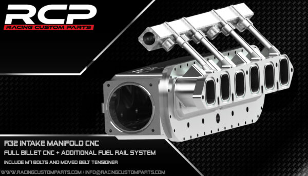 r32 intake manifold billet cnc turbo 1000hp best manifold big manifold rcp racing custom parts dragracing racing vr6 r36 additonal fuel rail system