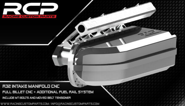 r32 intake manifold billet cnc turbo 1000hp best manifold big manifold rcp racing custom parts dragracing racing vr6 r36 additonal fuel rail system
