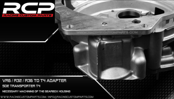 vr6 r32 r36 dsg dq500 automatic gearbox adapter conversion billet cnc racing custom parts transporter t4 sde fwd