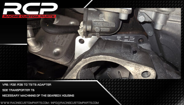 vr6 r32 r36 dsg dq500 automatic gearbox adapter conversion billet cnc racing custom parts transporter t6 sde fwd
