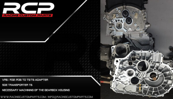 vr6 r32 r36 dsg dq500 automatic gearbox adapter conversion billet cnc racing custom parts transporter t6 sde fwd