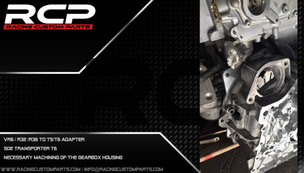vr6 r32 r36 dsg dq500 automatic gearbox adapter conversion billet cnc racing custom parts transporter t6 sde fwd