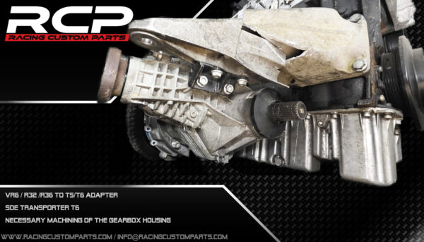 vr6 r32 r36 dsg dq500 automatic gearbox adapter conversion billet cnc racing custom parts transporter t6 sde fwd