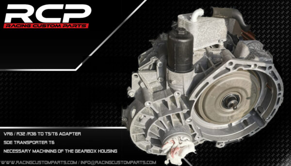 vr6 r32 r36 dsg dq500 automatic gearbox adapter conversion billet cnc racing custom parts transporter t6 sde fwd