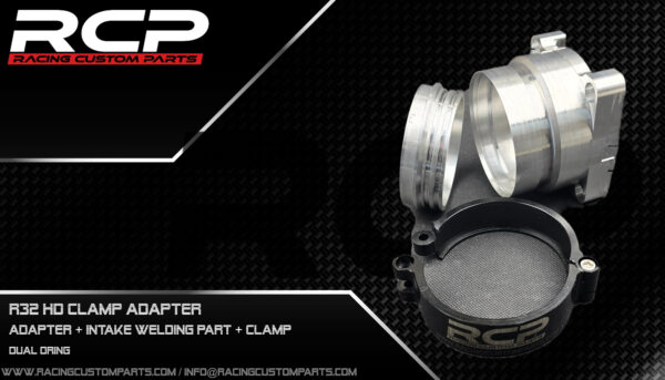 hd-clamp hdclamp hd clamp 3inch 3 inch 76m intake turbo boost high pressure high boost double oring r32 r36 vr6 rcp racing custom parts billet cnc r32 adapter r36 adapter throttle body