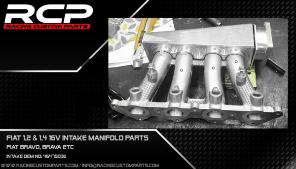 fiat fiat turbo fiat16vturbo fiat brava turbo fiat seicento turbo fiat cinquecento turbo 1.2 turbo 1.4turbo, rcp racing custom parts billet cnc intake manifold diy kit fiat intake manifold fiat turbo intake fiat turbo manifold