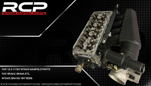 fiat fiat turbo fiat16vturbo fiat brava turbo fiat seicento turbo fiat cinquecento turbo 1.2 turbo 1.4turbo, rcp racing custom parts billet cnc intake manifold diy kit fiat intake manifold fiat turbo intake fiat turbo manifold