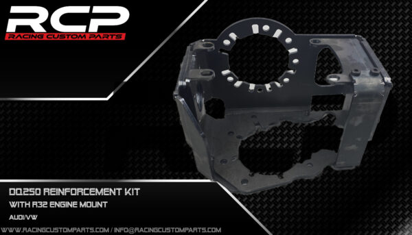 dq250 r32 turbo dsg transfer case reinforcement set reinforcement 6speed awd 4motion audi vw audi4x4 vw4x4 rcp racing custom parts drag racing, rally upgrade plate transfer case kit reinforcement kit