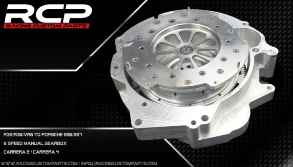 R32/R36/VR6 to Porsche 996/997 adapter set racing custom parts rcp 996 997 porsche 911 porsche 911 turbo porsche 911 r32 porsche 911 vr6 porsche 911 r36 porsche 911 swap kit porsche 911 ls swap porsche 996 swap kit porsche 996 vr6 porsche 996 997 ls swap porsche 911 1000hp porsche 911 adapter kit billet cnc flywheel custom clutch, racing fast car