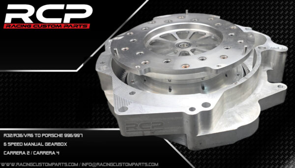 R32/R36/VR6 to Porsche 996/997 adapter set racing custom parts rcp 996 997 porsche 911 porsche 911 turbo porsche 911 r32 porsche 911 vr6 porsche 911 r36 porsche 911 swap kit porsche 911 ls swap porsche 996 swap kit porsche 996 vr6 porsche 996 997 ls swap porsche 911 1000hp porsche 911 adapter kit billet cnc flywheel custom clutch, racing fast car