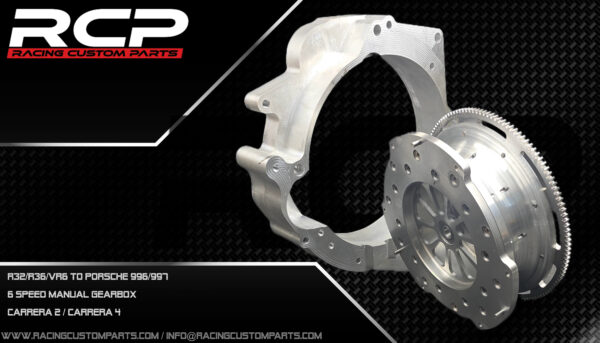 R32/R36/VR6 to Porsche 996/997 adapter set racing custom parts rcp 996 997 porsche 911 porsche 911 turbo porsche 911 r32 porsche 911 vr6 porsche 911 r36 porsche 911 swap kit porsche 911 ls swap porsche 996 swap kit porsche 996 vr6 porsche 996 997 ls swap porsche 911 1000hp porsche 911 adapter kit billet cnc flywheel custom clutch, racing fast car