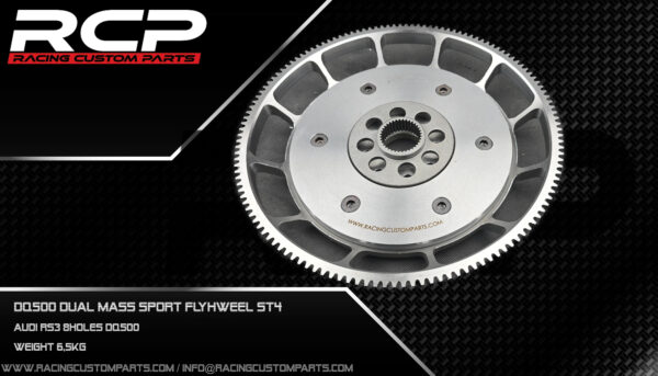 Audi RS3 2,5 tfsi cepa 8holes dq500 dual mass sport flywheel rcp racing custom parts dragracing fast audi vw turbo dsg gearbox