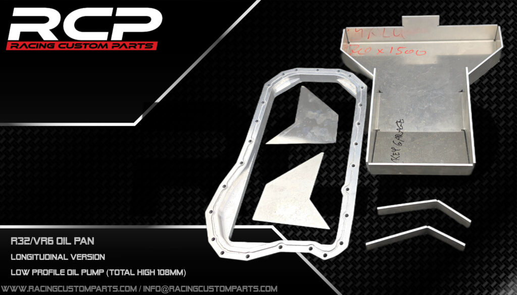 r32 vr6 oil pan oilpan longitudinal turbo oilpan kit oil pan set r32 porsche 911 vr6 longitudinal rcp racing custom parts r30turbo r32turbo vr6turbo weld it yourself