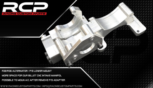 R32 / VR6 Alternator A/C lower mount r32 vr6 r32 alternator vr6 alternator r32 a/c mount vr6 a/c mount r32 alternator mount vr6 alternator mount rcp racing custom parts billet cnc vr6 turbo r32 turbo r30 turbo1000hp