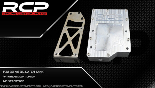 r30 turbo r32 r32 turbo r32 catchtank r30 turbo rcp racing custom parts catch tank head mounted catch tank 2.8vr6 vr6, vr624v billet cnc 1000hp
