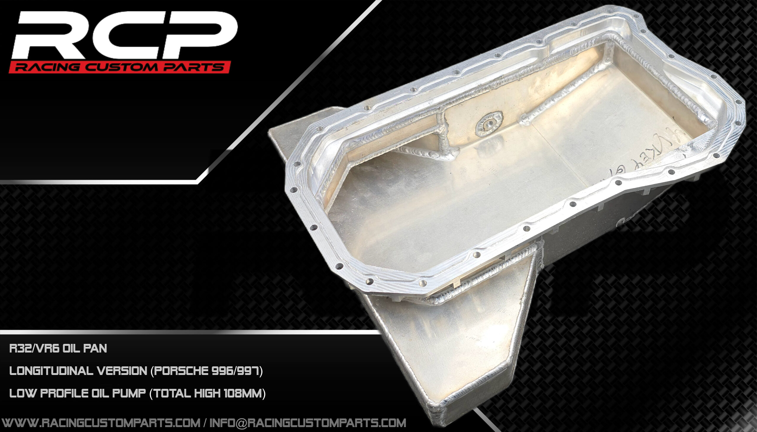 R32 3.2 V6 Audi/VW billet cnc oil pan kit r32 vr6 oil pan oilpan longitudinal turbo oilpan kit oil pan set r32 porsche 911 vr6 longitudinal rcp racing custom parts r30turbo r32turbo vr6turbo weld it yourself