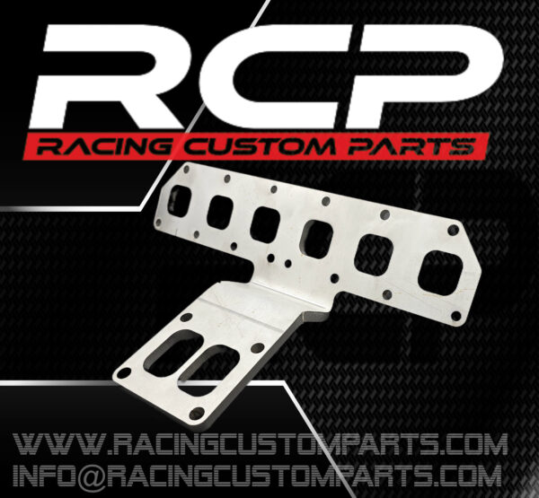 R32 3,2 v6 audi vw stainless steel exhaust plate billet cnc racing custom parts turbo t4 twinscroll exhaust manifold plate