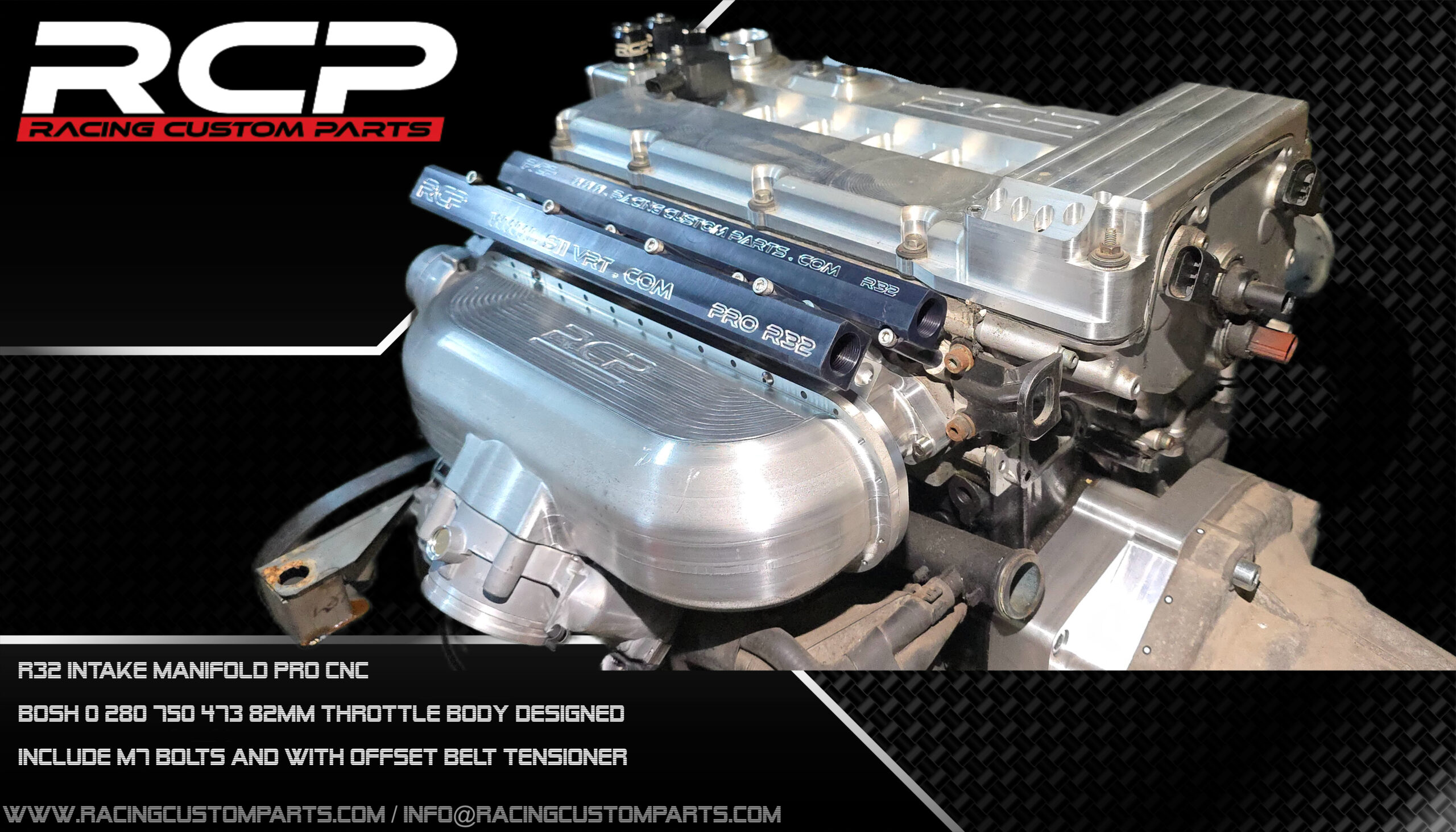 R32 3,2 V6 Audi/VW Custom Billet Cnc Intake Manifold PROII r32 intake manifold billet cnc turbo 1000hp best manifold big manifold rcp racing custom parts dragracing racing vr6 r36 longitudinal swap porsche 911 porsche 996 vr6 intake manifold pro r30 turbo