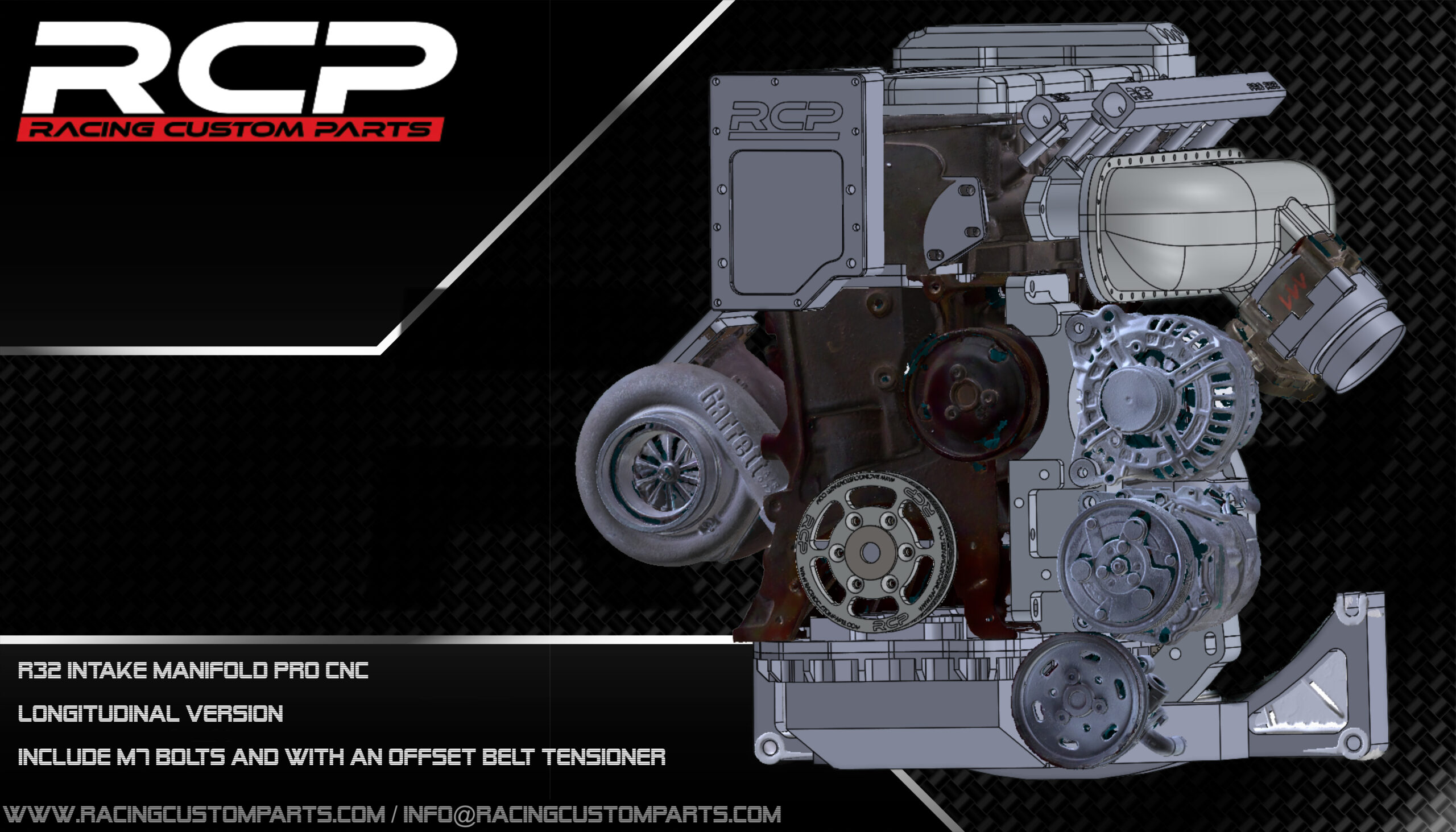 R32 3,2 V6 Audi/VW Custom Billet Cnc Intake Manifold PROII r32 intake manifold billet cnc turbo 1000hp best manifold big manifold rcp racing custom parts dragracing racing vr6 r36 longitudinal swap porsche 911 porsche 996 vr6 intake manifold pro r30 turbo