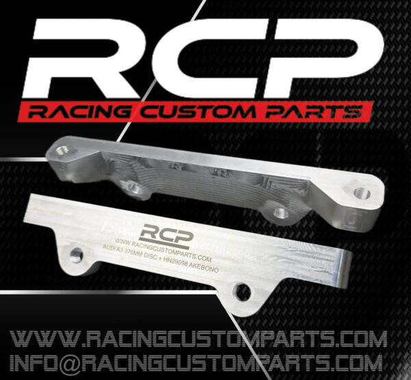 audi a3 8p big brake adapters racing custom parts billet cnc akebono rs3